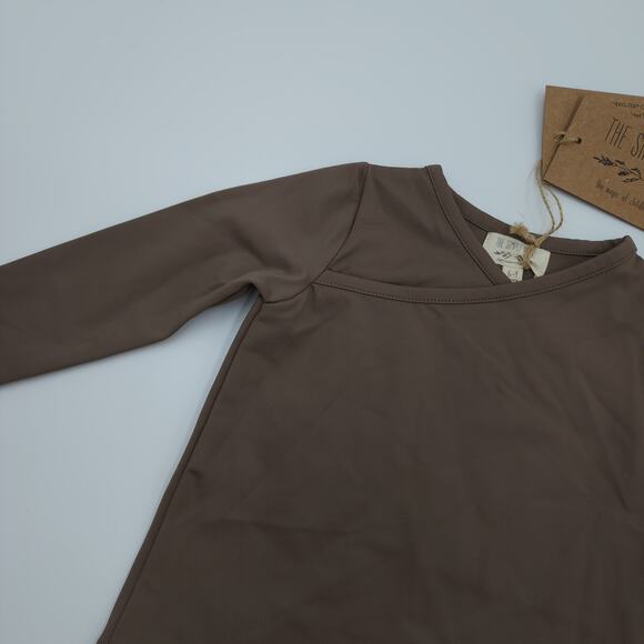 The Simple Folk The Swim Top in Stone Size 6/9 Months - Picture 3 of 8